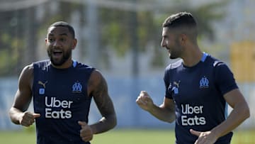 Alvaro et Amavi à l'entraînement de l'OM