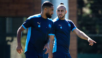 Jordan Amavi et Dimitri Payet à l'entraînement avec l'OM