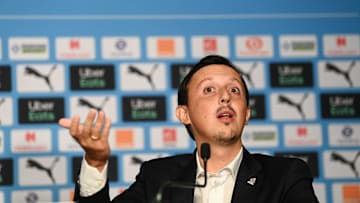Pablo Longoria lors de sa présentation avec l'OM