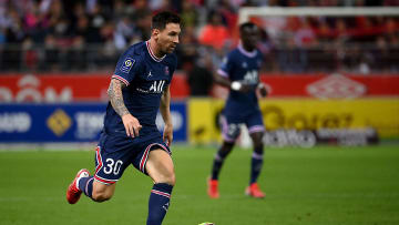FBL-FRA-LIGUE1-REIMS-PSG - Messi, en su debut con PSG.