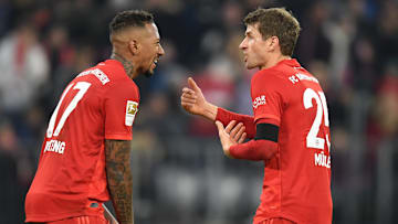 Jerome Boateng und Thomas Müller haben in dieser Saison ungeahnte Höhen erreicht (v.l.)