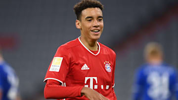Jamal Musiala erzielte gegen den FC Schalke sein erstes Bundesliga-Tor