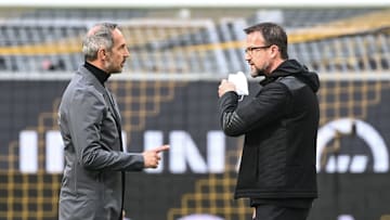 Adi Hütter und Fredi Bobic im Gespräch