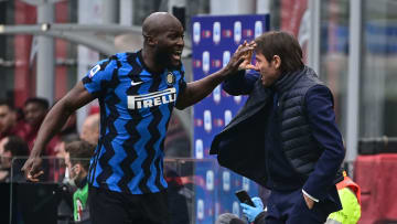 Romelu Lukaku e Antonio Conte 
