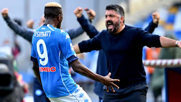 Victor Osimhen e Gennaro Gattuso Victor Osimhen e Gennaro Gattuso
