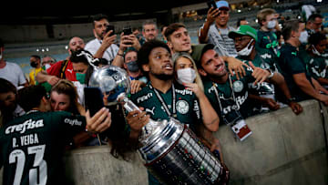 Palmeiras festejando