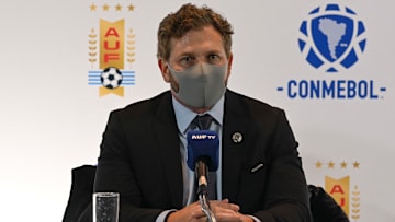 FBL-URUGUAY-CONMEBOL-LIBERTADORES-SUDAMERICANA - Alejandro Domínguez, presidente de la CONMEBOL.