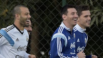 Messi, Mascherano y Gago