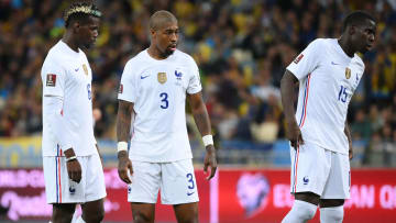 Paul Pogba, Presnel Kimpembe et Kurt Zouma. 