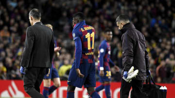 Dembélé se marcha lesionado del encuentro ante el Dortmund en Champions