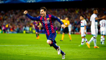 Leo Messi celebra su gol frente al Bayern de Múnich