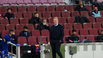 Koeman en un encuentro de Champions League