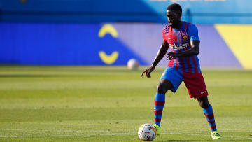 Umtiti en el primer amistoso de la pretemporada