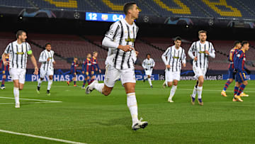 L'esultanza di Ronaldo con il Barcellona