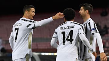 Cristiano Ronaldo, McKennie e Morata 