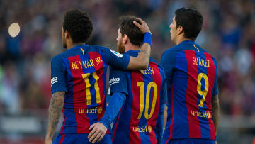 Neymar Jr, Lionel Messi y Luis Suárez jugaron juntos tres temporadas en el Barcelona.