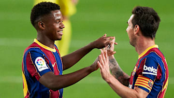 Ansu Fati dan Lionel Messi menjadi andalan Blaugrana dalam laga Celta Vigo vs Barcelona