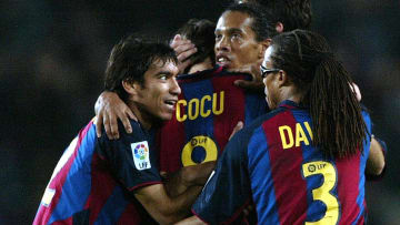Ronaldinho, Davids, Cocu y Van Bronckhorst, integrantes del Barca previo a Messi