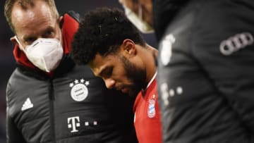 Serge Gnabry droht das Auswärtsspiel des FC Bayern bei Borussia Mönchengladbach zu verpassen
