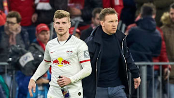 RB-Trainer Julian Nagelsmann hält Timo Werner den Rücken frei