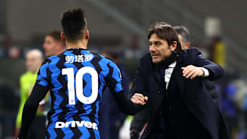 Lautaro Martinez e Antonio Conte Lautaro Martinez e Antonio Conte