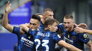 Lautaro Martinez, Nicolo Barella, Edin Dzeko, Milan Skriniar