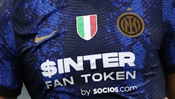 La maglia dell'Inter con il main sponsor Socios.com