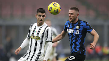 Skriniar a duello con Morata