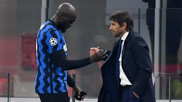 Romelu Lukaku e Antonio Conte