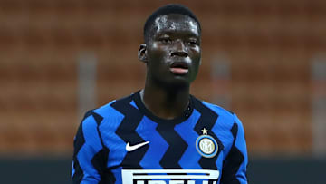 Agoumé con la maglia dell'Inter