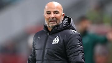Jorge Sampaoli avec l'Olympique de Marseille cette saison en UEFA Europa League Jorge Sampaoli avec l'Olympique de Marseille cette saison en UEFA Europa League
