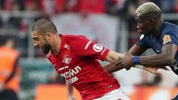 Samuel Gigot (à gauche) sous les couleurs du Spartak. 