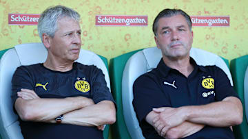 Auch für Trainer Favre (l.) und Sportchef Zorc (r.) dürfte die finanzielle Lage weniger schmackhaft sein