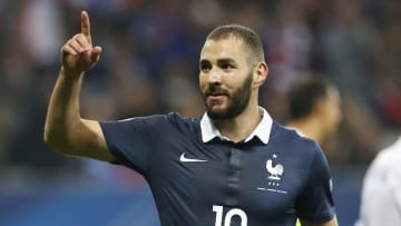 Benzema. con la selección francesa en 2015
