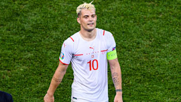 Granit Xhaka con la Svizzera