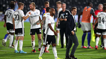 L'équipe de Fulham après leur qualification pour la finale des play-offs L'équipe de Fulham après leur qualification pour la finale des play-offs