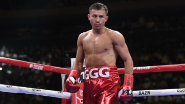 El boxeador de Kazajistán, Gennady Golovkin, tiene 38 años y ostenta títulos de la WBA, del WBC, de la FIB y de la IBO (peso mediano) en su carrera 