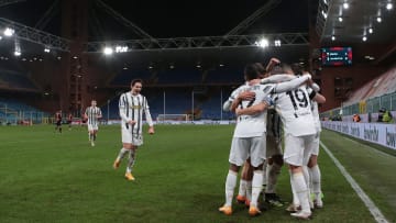 Les Turinois célèbrent leur victoire face au Genoa. 