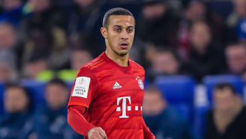 Thiago Alcántara con el Bayern de Munich