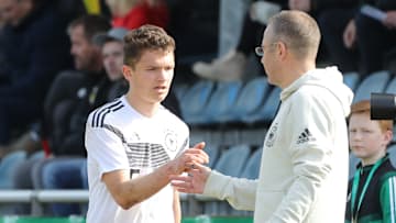 Jordan Meyer im Dress der U17-Nationalmannschaft
