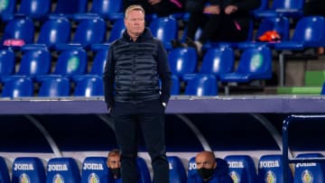 Ronald Koeman durante el último partido de Liga