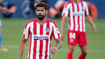 Diego Costa in action Getafe in La Liga
