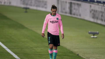 Griezmann durante un partido del Barcelona contra el Getafe
