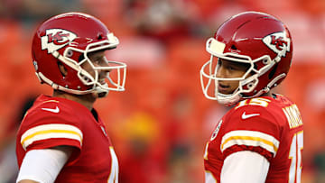 Kansas City Chiefs QBs Chad Henne and Patrick Mahomes