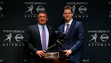 Ed Orgeron and Joe Burrow