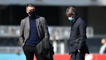 Maldini e Massara, dirigenti del Milan