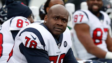 Houston Texans offensive lineman Laremy Tunsil is on the mend from shoulder surgery