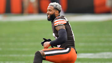 Odell Beckham Jr. juega con los Cleveland Browns en la NFL