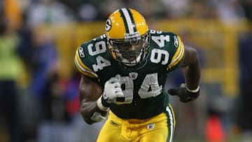 Green Bay Packers edge rusher Kabeer Gbaja-Biamila