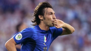 Italian midfielder Andrea Pirlo reacts a